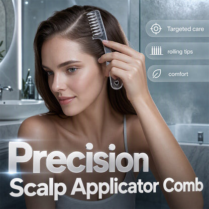 ✨💆♀️ Scalp Applicator Comb – Precision Flow, Gentle Tips, Clear Body! 🧴💧