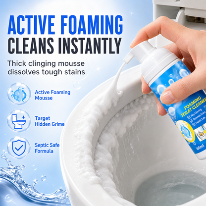 Clean Toilet Bowls Instantly! Deep Cleaning Foaming Mousse