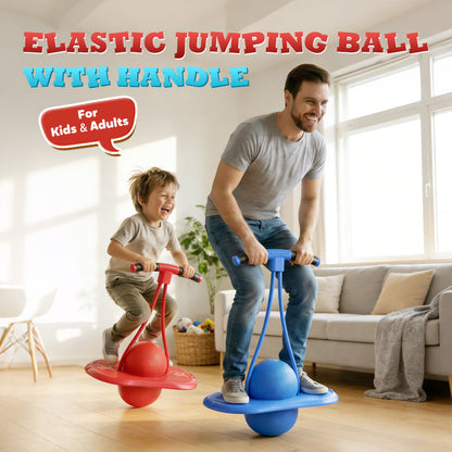 Elastic Jumping Ball with Handle for Kids & Adults