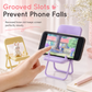 Cute Chair Shaped Cell Phone Stand Creative Desktop Holder and Decorative Ornament for Dormitory