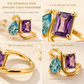 Women's Colorful 12 Birthstone Ring