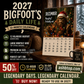 🦶2027 Bigfoot's Daily Life Calendar