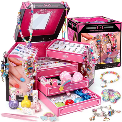 🎁DIY Bead Jewelry Gift Box Set👧💕