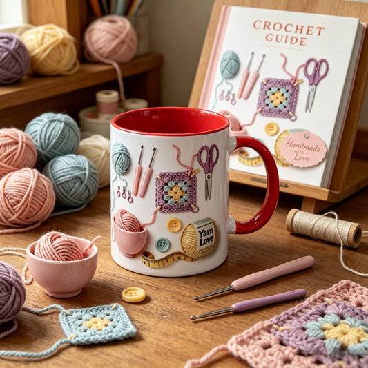 🏆Flash Sale⚡ 50K+ SOLD! Almost Gone💥🧶Yarn Love Knitting Mug for Crocheters 🎁