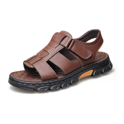 🔥49% OFF🔥High quality leather casual sandals for men 【Non-slip, foot massage】