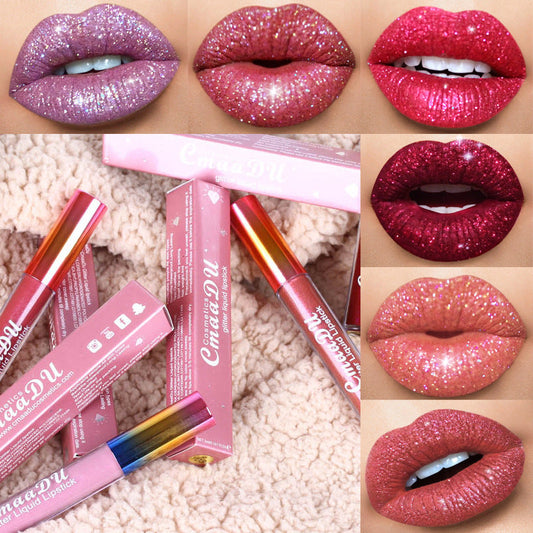 Glitter Waterproof Long-lasting Lip Gloss