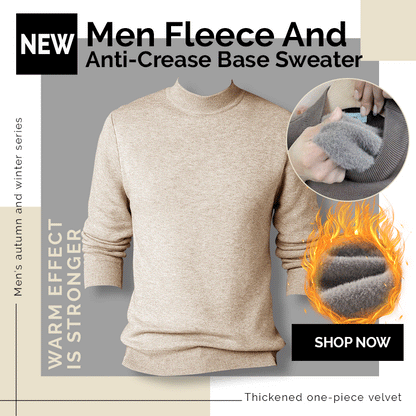 Men's Slim Fit Turtleneck Fleece Sweater🔥BUY 2 FREE SHIPPING🔥