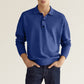 Men's Fashion Casual Loose Lapel Long Sleeve Polo Shirt-2