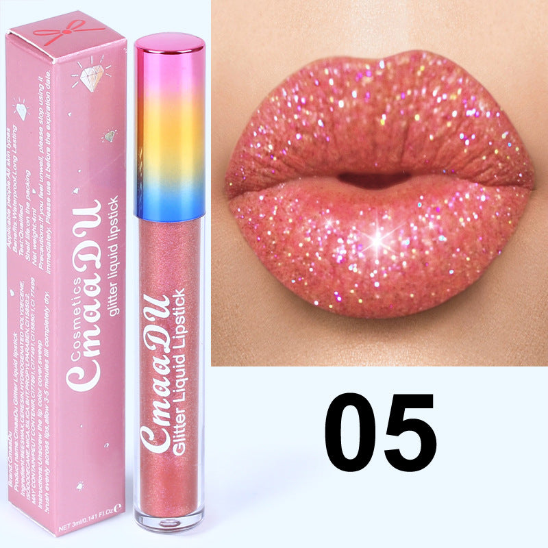 Glitter Waterproof Long-lasting Lip Gloss-5