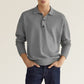 Men's Fashion Casual Loose Lapel Long Sleeve Polo Shirt-4