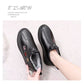 Leather Fur Moccasins Women Loafers for Elderly Female Soft Warm