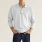 Men's Fashion Casual Loose Lapel Long Sleeve Polo Shirt-5
