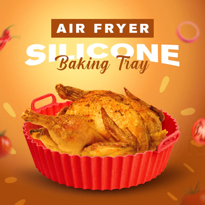 100% edible silicone Air Fryer Silicone Baking Tray