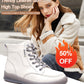 Trendy Leather Soft Sole High Top Shoes for Women